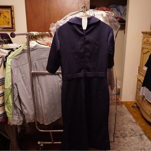 Elegant Navy Blue Women's Dress